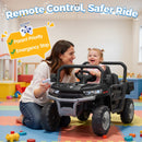 24V Black Electric Dump Truck UTV for Kids with Remote Control and Bluetooth Magic Cars 9