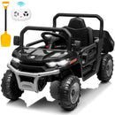 24V Black Electric Dump Truck UTV for Kids with Remote Control and Bluetooth Magic Cars Variant 0