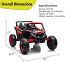 24V Electric Kids Ride-On Off-Road UTV Truck with 200W Motors and Remote Control, Red Magic Cars 1