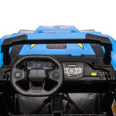 24V Kids Electric Ride-On 4-Wheeler Off-Road UTV Toy with Remote Control Blue Magic Cars 14