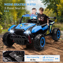 24V Kids Electric Ride-On 4-Wheeler Off-Road UTV Toy with Remote Control Blue Magic Cars 4