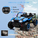 24V Kids Electric Ride-On 4-Wheeler Off-Road UTV Toy with Remote Control Blue Magic Cars 5