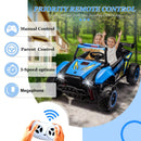 24V Kids Electric Ride-On 4-Wheeler Off-Road UTV Toy with Remote Control Blue Magic Cars 6