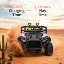 24V Electric Kids UTV Ride-On Car with Remote Control, Battery-Powered 4-Wheeler, LED Lights & MP3 Player Magic Cars 6