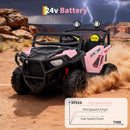 24V Electric Kids UTV Ride-On Car with Remote Control, Battery-Powered 4-Wheeler, LED Lights & MP3 Player Magic Cars Variant 0