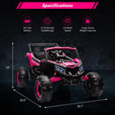 24V Battery-Powered Kids UTV Ride-On Car with Remote Control 4-Wheeler Off-Road Toy Magic Cars 16