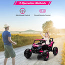 24V Battery-Powered Kids UTV Ride-On Car with Remote Control 4-Wheeler Off-Road Toy Magic Cars 18