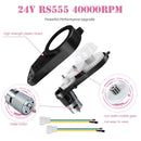 24V RS555 High-Speed Motor Gearbox Set for Ride-On Toys 2 PCS 40000RPM Magic Cars 4