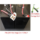 24V Battery with Special Connector 2-in-1 for Electric Scooter Viro Vega Magic Cars 0