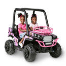 24V Pink Realtree Camo Electric UTV Ride-On Magic Cars 0