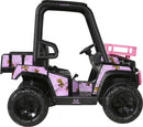 24V Pink Realtree Camo Electric UTV Ride-On Magic Cars 5