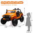 24V Electric 2-Seater Ride-On Truck Toy with Bluetooth and Parent Remote Control for Kids Magic Cars 2