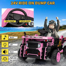 24V Electric 2-Seater Ride-On Dump Truck Car for Kids with Remote Control Magic Cars 2