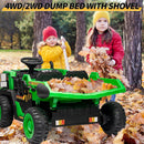 24V Electric 2-Seater Ride-On Dump Truck with Remote Control for Kids Magic Cars 4