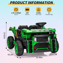 24V Electric 2-Seater Ride-On Dump Truck with Remote Control for Kids Magic Cars 8