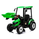 24V Battery-Powered Ride-On Tractor Excavator Car for Kids Ages 3-8 Green Magic Cars 0