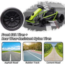 24V Ride-On Go Kart with Music and Horn, 8MPH High Speed for Kids 8-12 Years, Green Magic Cars 4