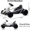 24V Ride-On Go Kart with Music and Horn, 8 MPH High Speed for Kids Ages 8-12 Magic Cars 5