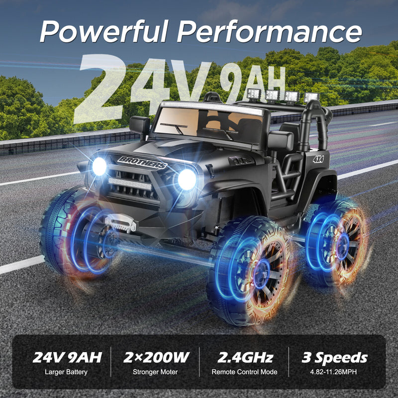 24V Ride on Car Truck w/Remote Control 2 Seater Battery Powered Toys ...