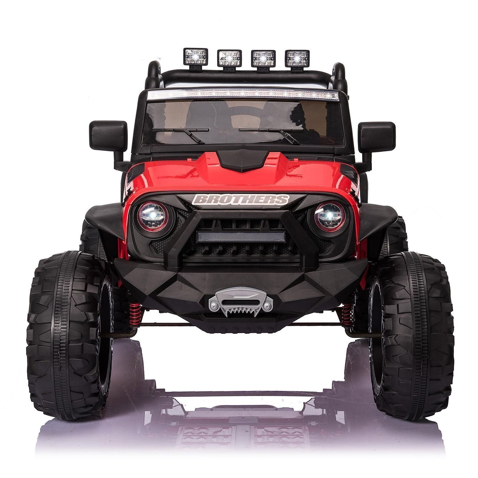 24V Ride on Car with Remote Control-2 Seater,2x200W Powerful LED Lights ...