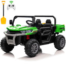 24V Electric Ride-On Dump Truck for Kids, 2-Seater UTV with 2.4G Remote Control, 4-Wheel Drive Magic Cars 0