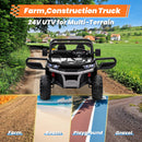 24V Electric Ride-On Dump Truck for Kids, 2-Seater UTV with 2.4G Remote Control, 4-Wheel Drive Magic Cars 5
