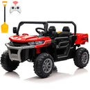 24V Electric Ride-On Dump Truck for Kids, 2-Seater UTV with 2.4G Remote Control, 4-Wheel Drive Magic Cars 8