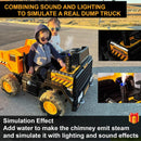 24V Electric Yellow Dump Truck for Kids, 2-Seater 24-Inch Ride-On with 450W 4WD Magic Cars 6