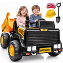 24V Electric Yellow Dump Truck for Kids, 2-Seater 24-Inch Ride-On with 450W 4WD Magic Cars Variant 0