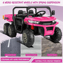 24V Battery-Powered 6-Wheeler Ride-On Dump Truck UTV with 4WD, Remote Control, and LED Lights Magic Cars 14