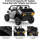 24V Ride-On Electric Dump Truck and Tractor Car with Dump Bed and Extra Shovel Attachment Magic Cars 12