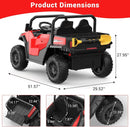 24V Ride-On Electric Dump Truck and Tractor Car with Dump Bed and Extra Shovel Attachment Magic Cars 4