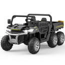 24V Electric Ride-On Dump Truck with Remote Control and Functional Dump Bed for Kids Magic Cars 12