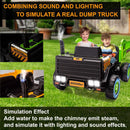24V 2-Seater Ride-On Dump Truck Toy with Remote Control 4WD/2WD for Kids Magic Cars 1