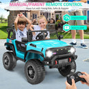 24V Ride-On Jeep 2-Seater with 4WD/2WD, 20-Inch Seat, LED Lights, Bluetooth, and Music Magic Cars 4
