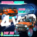 24V Ride-On Jeep 2-Seater with 4WD/2WD, 20-Inch Seat, LED Lights, Bluetooth, and Music Magic Cars 8