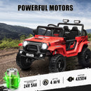 24V Kids Electric Ride-On Jeep Car with Remote Control and Switchable 4WD Magic Cars 1