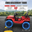 24V Kids Electric Ride-On Jeep Car with Remote Control and Switchable 4WD Magic Cars 6