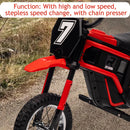 24V Electric Ride-On Dirt Bike with Rear-Wheel Drive Motorbike Magic Cars 12