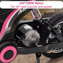 24V Electric Ride-On Dirt Bike with Rear-Wheel Drive Motorbike Magic Cars 2