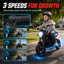 Black 24V Electric Motorcycle with 180W Motor for Kids Aged 6-12 Magic Cars 5