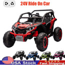 24V Ride-On Toy for Big Kids with Remote Control, 4-Wheel Electric Vehicle, Bluetooth Music Magic Cars 1