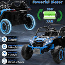 24V Ride-On Toy for Big Kids with Remote Control, 4-Wheel Electric Vehicle, Bluetooth Music Magic Cars 9
