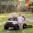 White One-Seater Electric Car with Parental Remote Control, 24V Ride-On Toy Magic Cars 1