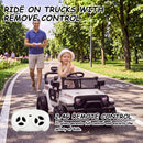 White One-Seater Electric Car with Parental Remote Control, 24V Ride-On Toy Magic Cars 2