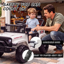 White One-Seater Electric Car with Parental Remote Control, 24V Ride-On Toy Magic Cars 4