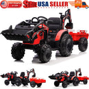 24V Electric Ride-On Tractor Car with Trailer and Remote Control for Kids Magic Cars 8