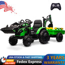 24V Electric Ride-On Tractor for Kids with Trailer, Excavator, and Bulldozer Attachments Magic Cars Variant 0