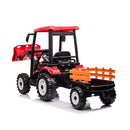 24V Battery-Powered Electric Ride-On Tractor with Front Loader and Trailer for Kids Magic Cars 1