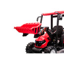 24V Battery-Powered Electric Ride-On Tractor with Front Loader and Trailer for Kids Magic Cars 7